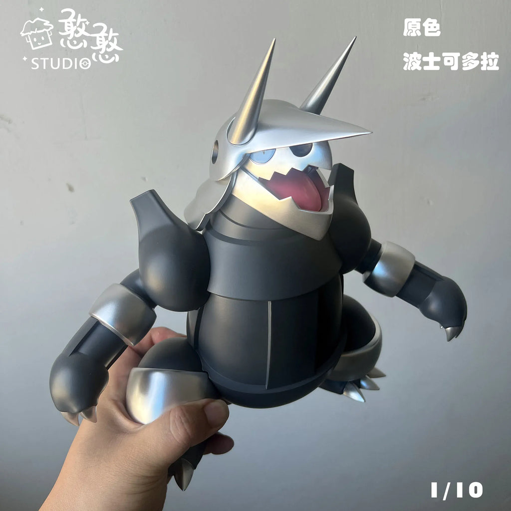 Cartoon Large size Pokemon 1/10 GK Resin Aggron Anime Action Figure Model Toys Gift for Birthday