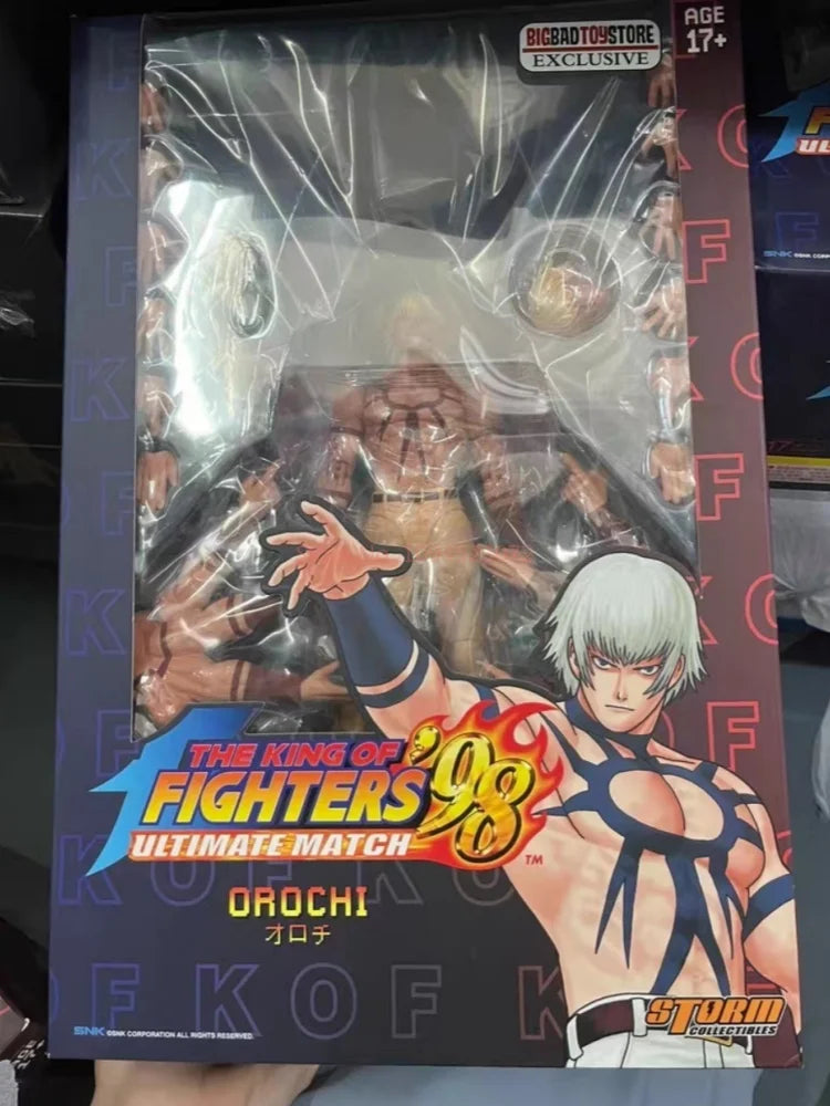In Stock Genuine Anime Toys Storm Toys 1/12 Kof'98 Orochi Skkf04 Bk Yl Series Anime Games Movable Doll Figure Model Toy Boy Gift
