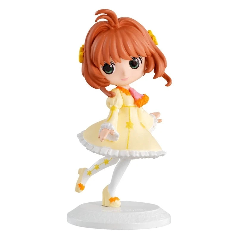 BANDAI Cardcaptor Sakura Q Posket Mini Gashapon Figure Winged Princess Version Desktop Decor Collectible Statue For Anime Fans