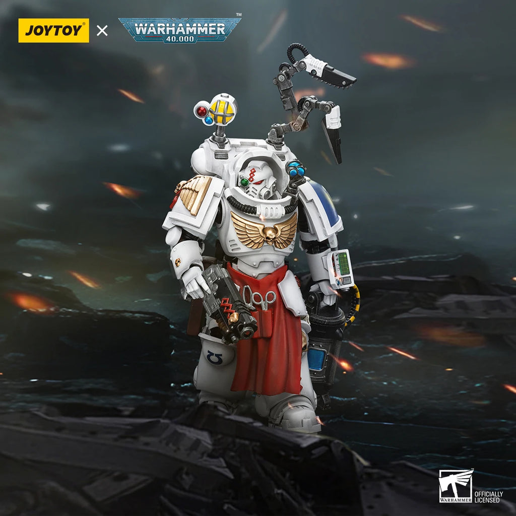 JOYTOY Warhammer 40K Uitramarines Apothecary Biologis Action Figures Model Collection Original Doll Decoration Gift Garage Kits