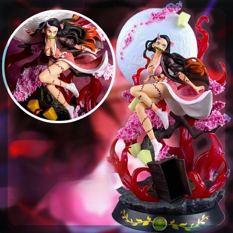 31cm Dämon Slayer Kamado Nezuko Anime Mädchen Figur Modell Gk Große Statue Jungen Sammlung Desktop Dekoration Ornament Spielzeug Geschenke