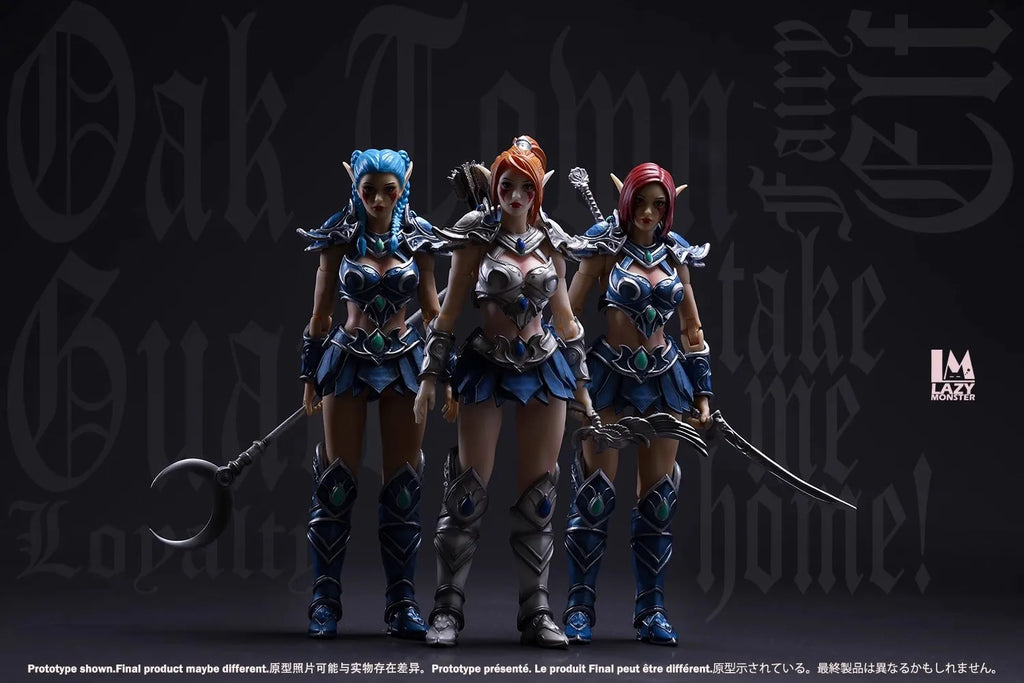 Lazy Monster Studio 1/12 Scale Soldier Oak Town Elf Guard 17cm Action Figure Model Toys In Stock