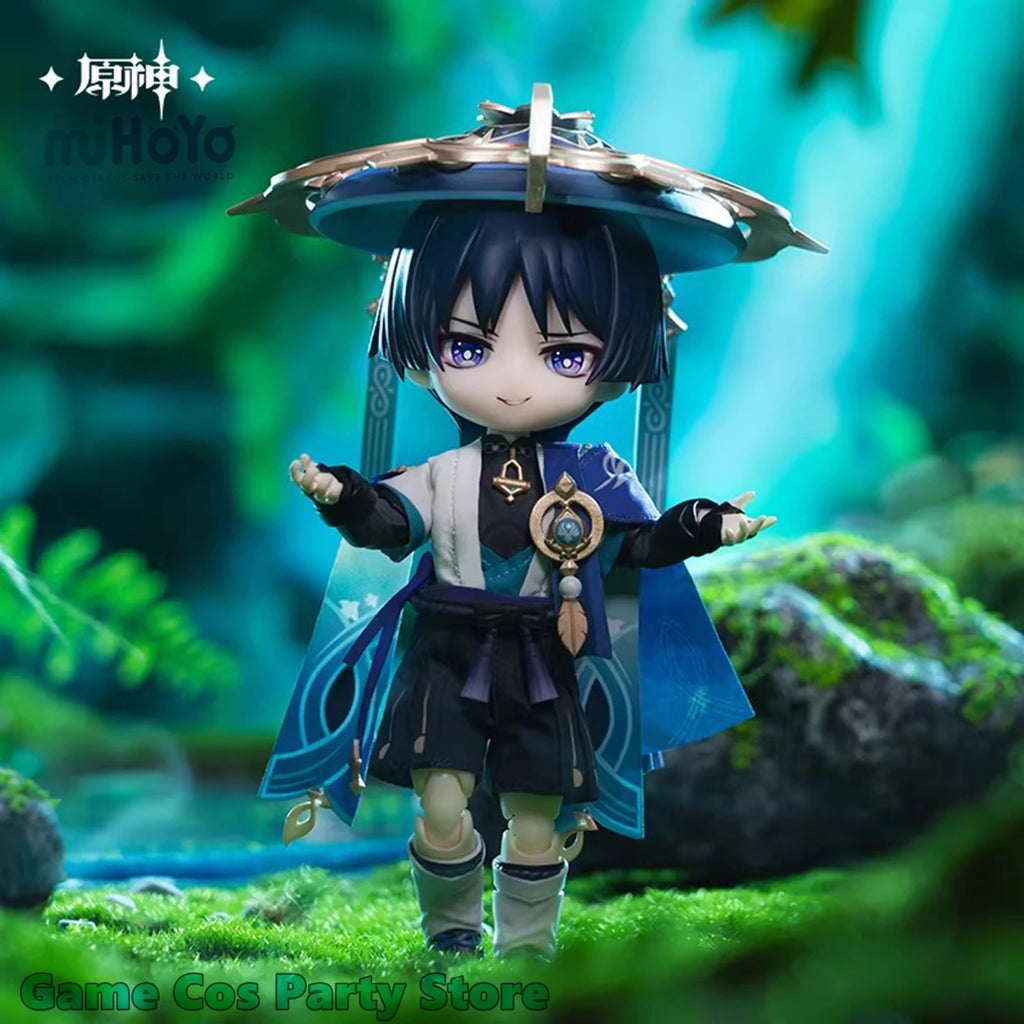 [Genuine] Game Genshin Impact Wanderer Dress-Up Dolls Scaramouche Cartoon Statue Anime Cosplay Model Accessories Original Gifts