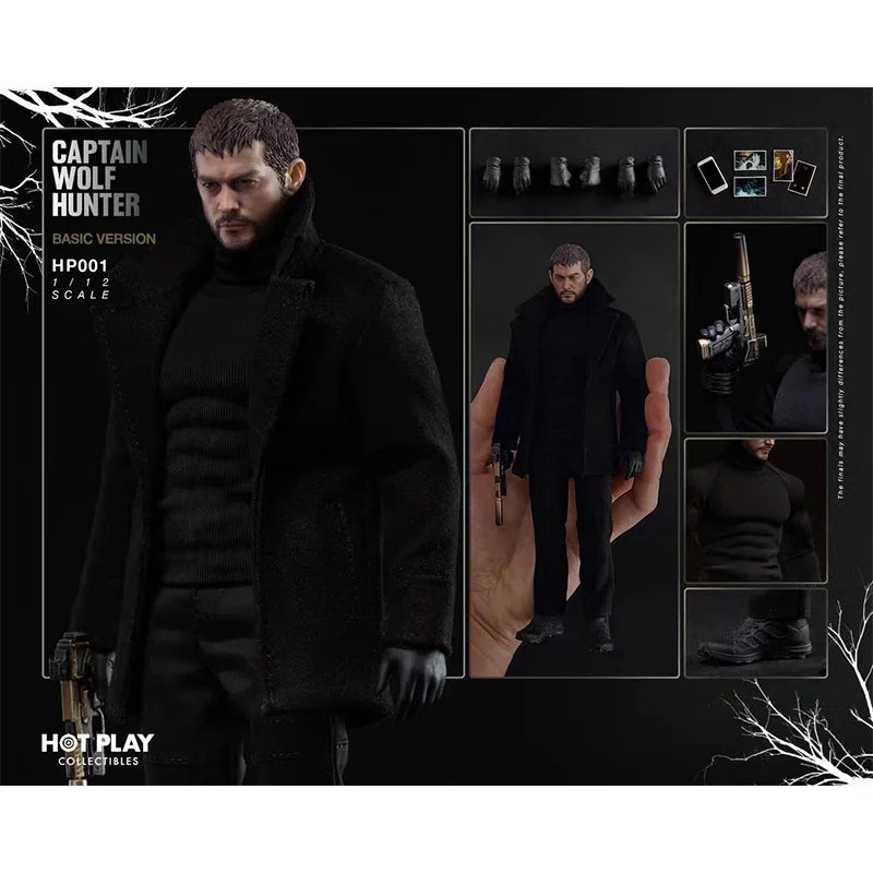 In Stock HOT Resident Evil 1/12 Scale Chris Redfield Wolf Hunter Captain Action Figure Joint Movable Anime Collectible Model Toy