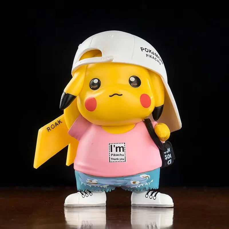 Pokemon Pikachu Psyduck Doll Anime Action Figure Cute Toy Car Desk Q Figural Merchandise Decoration Model Children Birthday Gift
