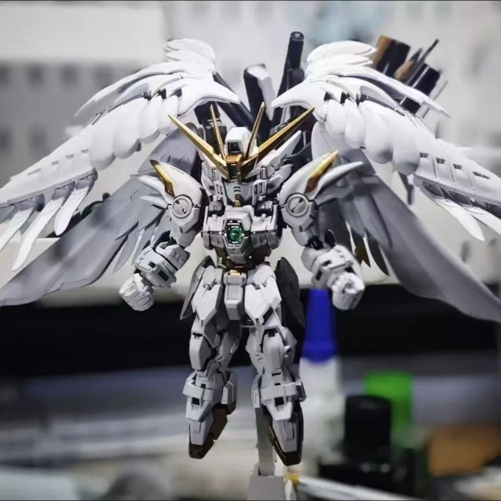 MGSD XXXG-0OWO Wing Fighter Zero EW Action Figure Model Kit Movable Assembly Mecha Robot Collectible Toy for Fans Gift