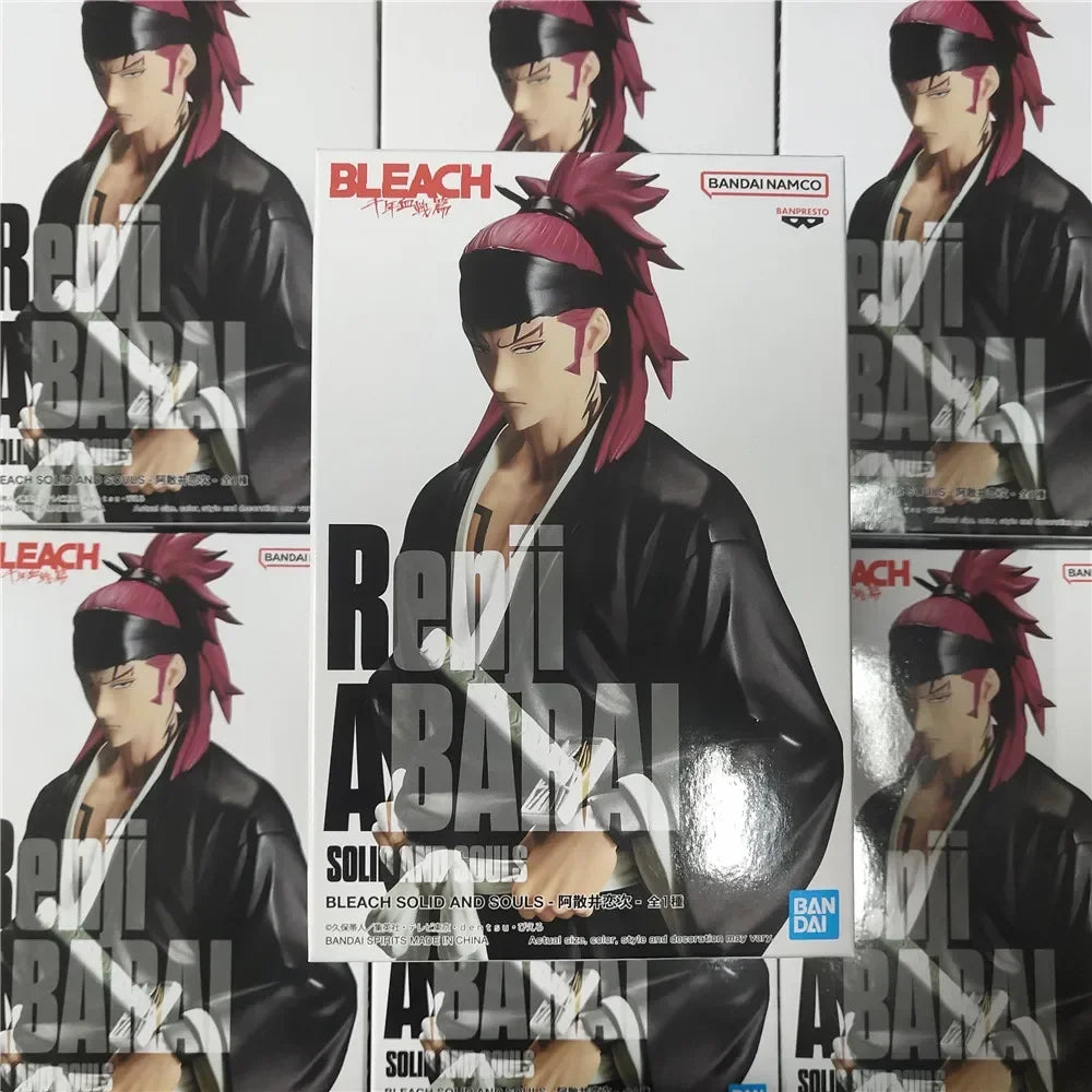 Bandai Original Anime BLEACH SOLID AND SOULS Abarai Renji PVC Actionfigur, 16 cm, Sammlerfigur, Dekofigur, Spielzeug, Geschenk
