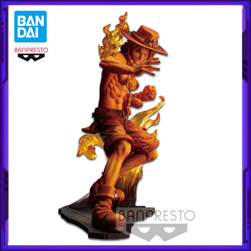 In Stock Bandai Original Banpresto ONE PIECE STAMPEDE Portgas·D· Ace Anime Action Figure Model Figures Toys