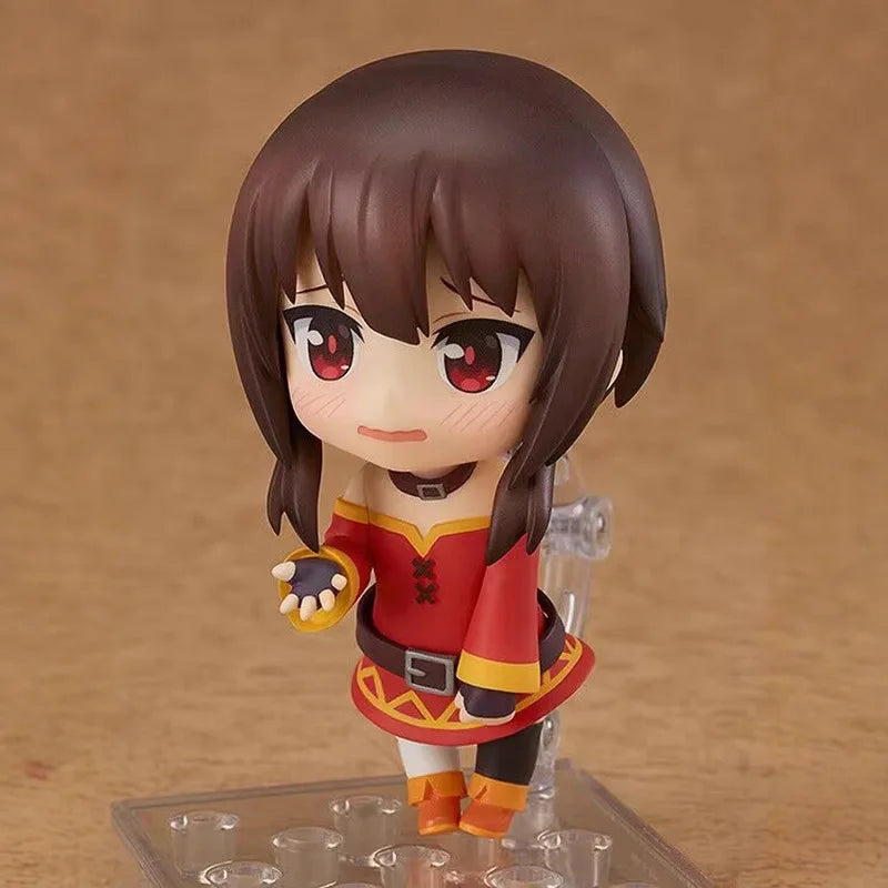 10cm Gsc Megumin No 725 Q Version Articulated Action Figure Collectible Anime Model Desktop Decor For Anime Fans Gift