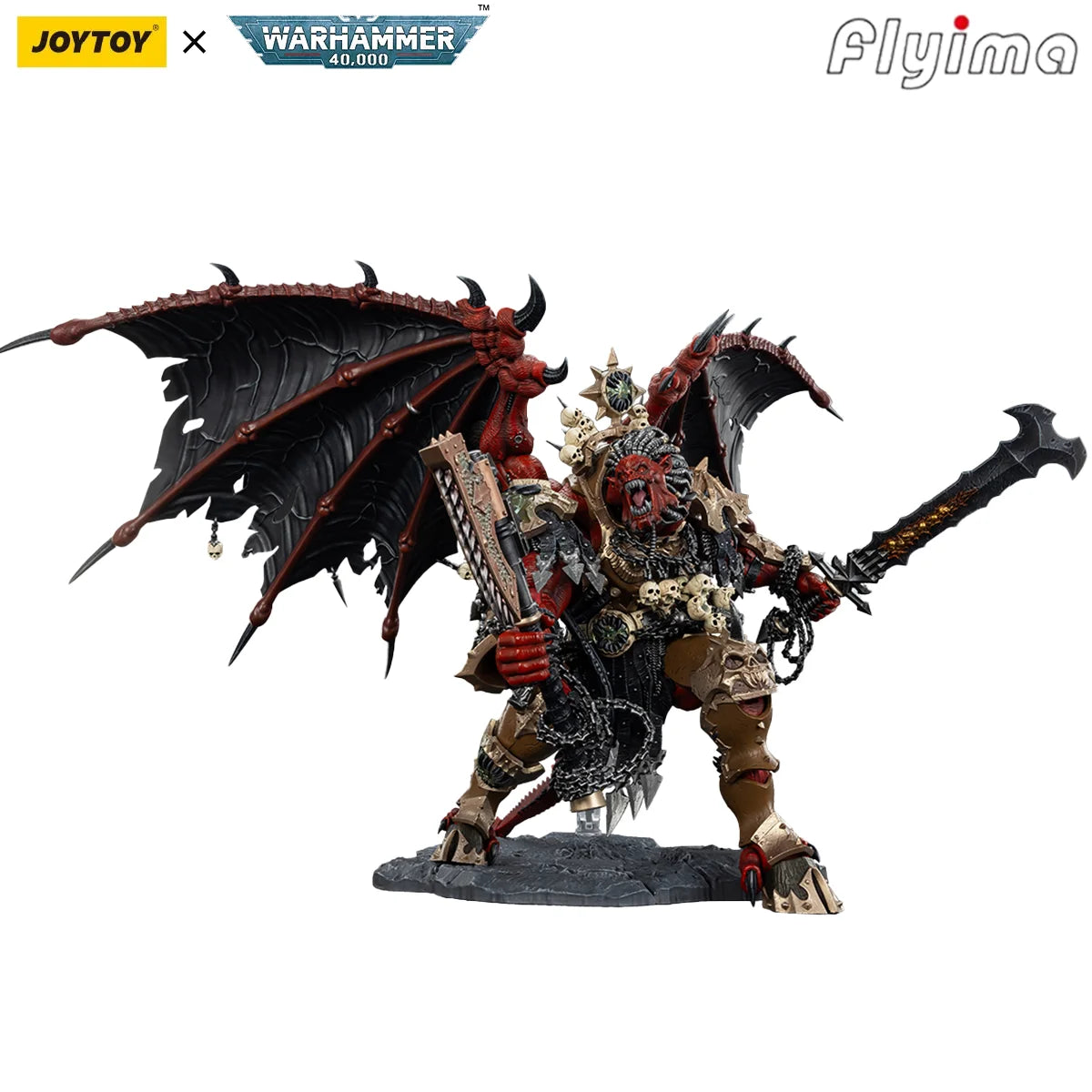 [Pre-Order] JOYTOY Warhammer 40,000 1/18 Action Figures World Eaters Angron, Daemon Primarch of Khorne Model Boy Toy