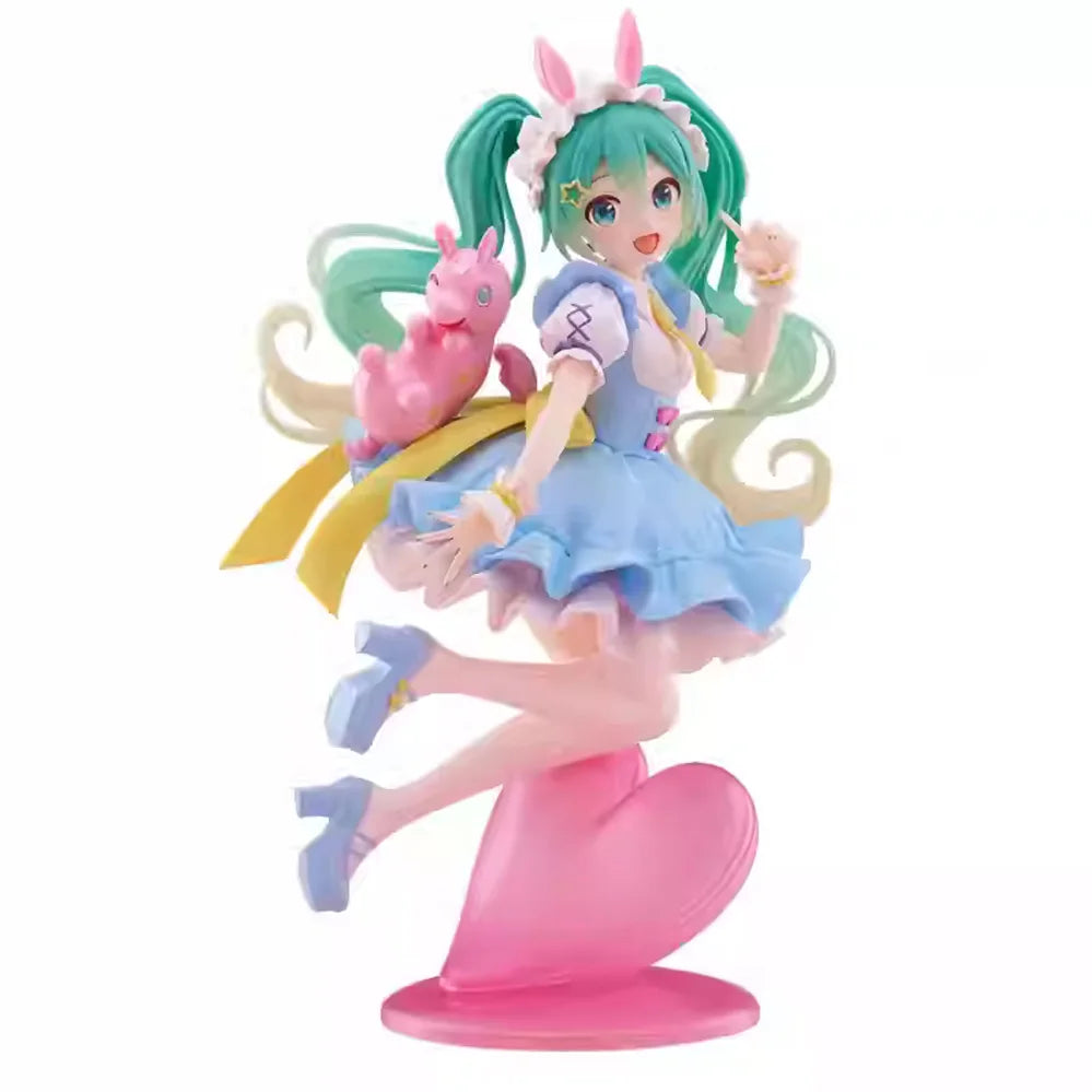 Original Genuine Model Taito Hatsune Miku x Rody 20cm AMP Fairy Tale Figure Anime Figurine Collections Toys Gifts Wholesale
