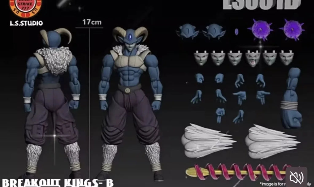 Original Ls Studio Breakout King Action Figure Pvc Trendy Model Desktop Collection Anime Figurine Ornament Toys Men'S Gifts