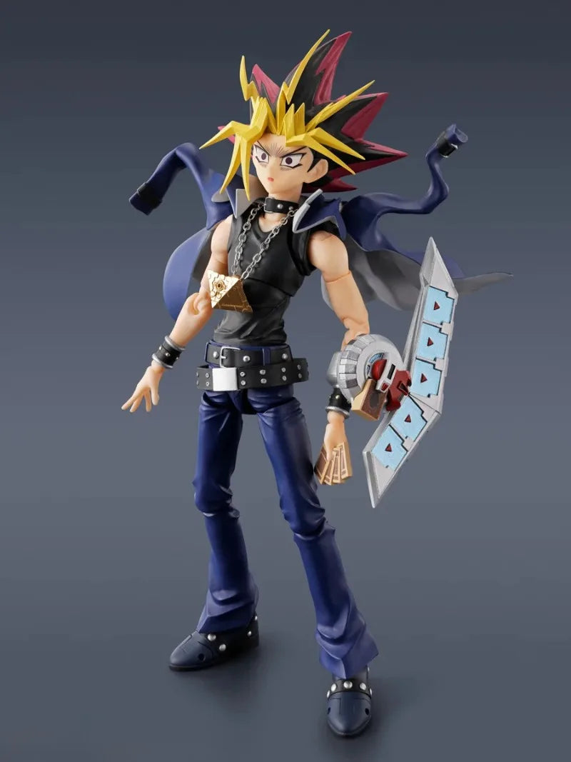 Bandai Original S.H.Figuarts Yami Yu-Gi-Oh Muto Dark Yugi Pharaoh Atem Collection Anime Action Figure Model Articulated Toy Gift