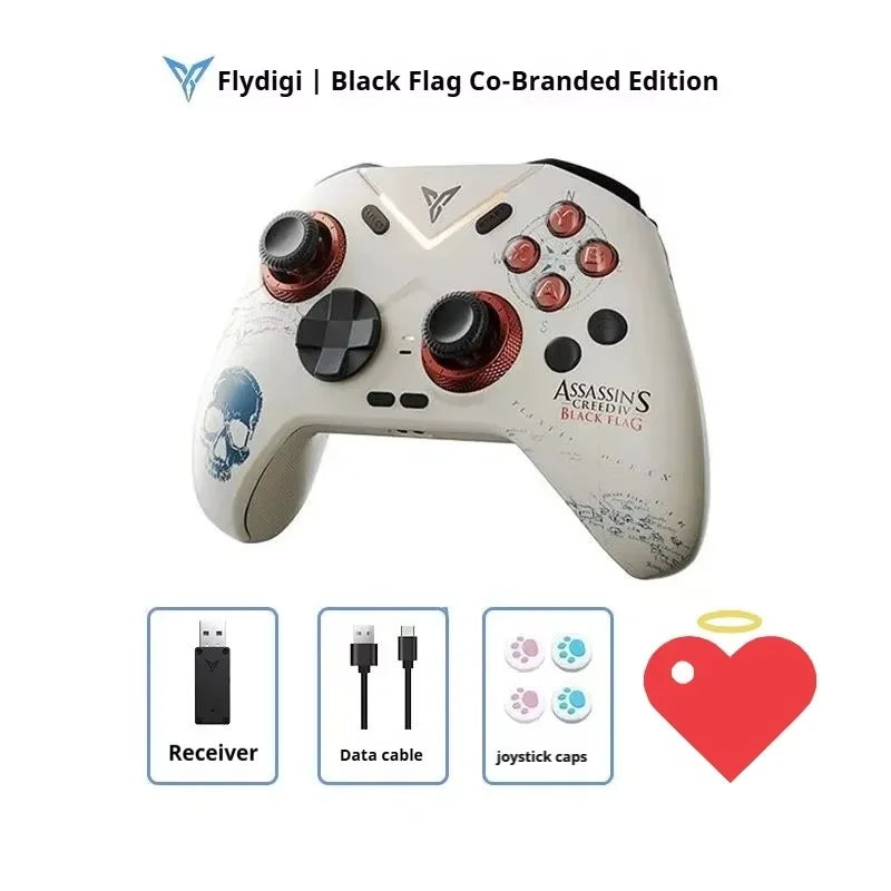 Flydigi Vader4 Pro Black Flag Joint Wireless Game Controller Adjustable Damping Joysticks Gamepads for PC/Switch1/2 IOS Android