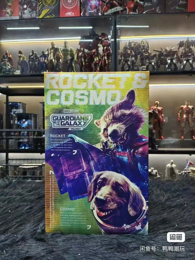 In Stock Genuine HOTTOYS HT MMS708 MMS548 Galaxy Guardians 3 Rocket Raccoon Cosmo Action Figure Model Toys Collection Ornament