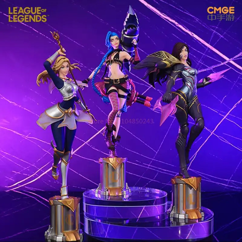 League Of Legends Jinx 3d Pen Anime Figurine Official Authentic Game Periphery Desk Decoration Ornament Toys Birthday Kids Gifts