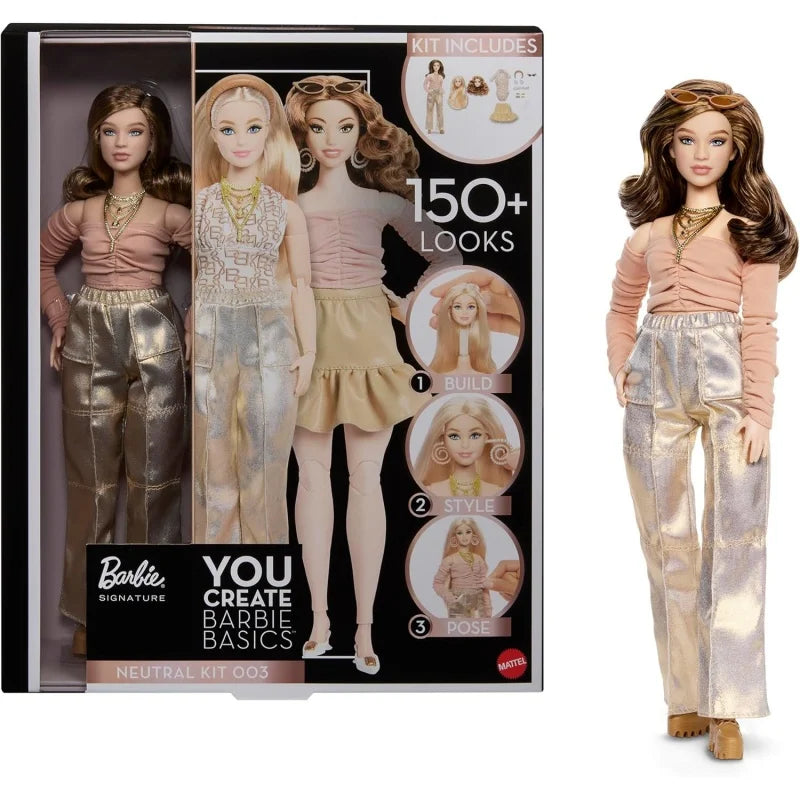 Barbie You Create Series Haute Couture Clothing Dolls,3 Face Models,Fashionable Girl Model Toy Bjd,With Gift Box Collection Gift