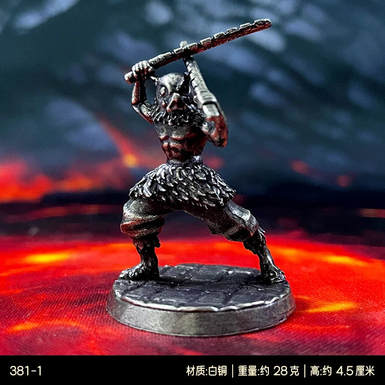 1pc Anime Slayer Gk Soldier Models Copper Vintage Style Miniatures Ornament for Decoration Collection Crafts