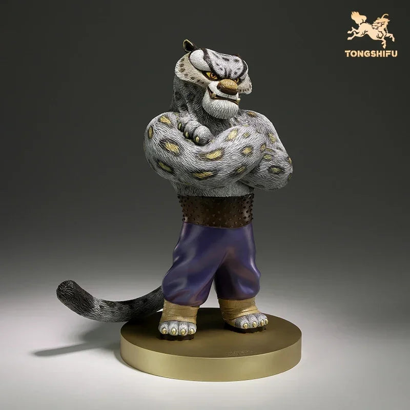 Copper Craft Chinese Cartoon Film KungFuPanda Animal Figurines Tai Lung Sculptures Statue Ornament Desktop Decor Art Collection