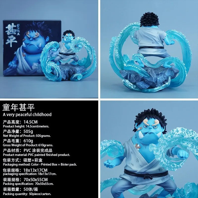 In-Stock 15cm Anime Jinbe Action Figures Pvc Statue Desktop Ornamen Collection Statue Model Decoration Room Desk Toys