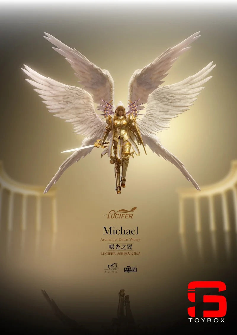 Lucifer LXF2311 Dawn Wings Michael Actionfigur im Maßstab 1/12, 6 Zoll, weibliches Soldatenfigurenmodell für die Fan-Kollektion