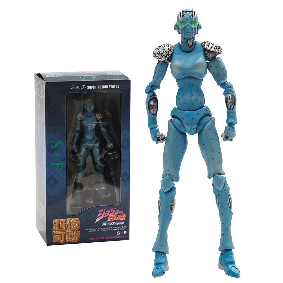 Jojos Bizarre Adventure Star Platinum Action Figure PVC Collection Model Toy Doll Brinquedos