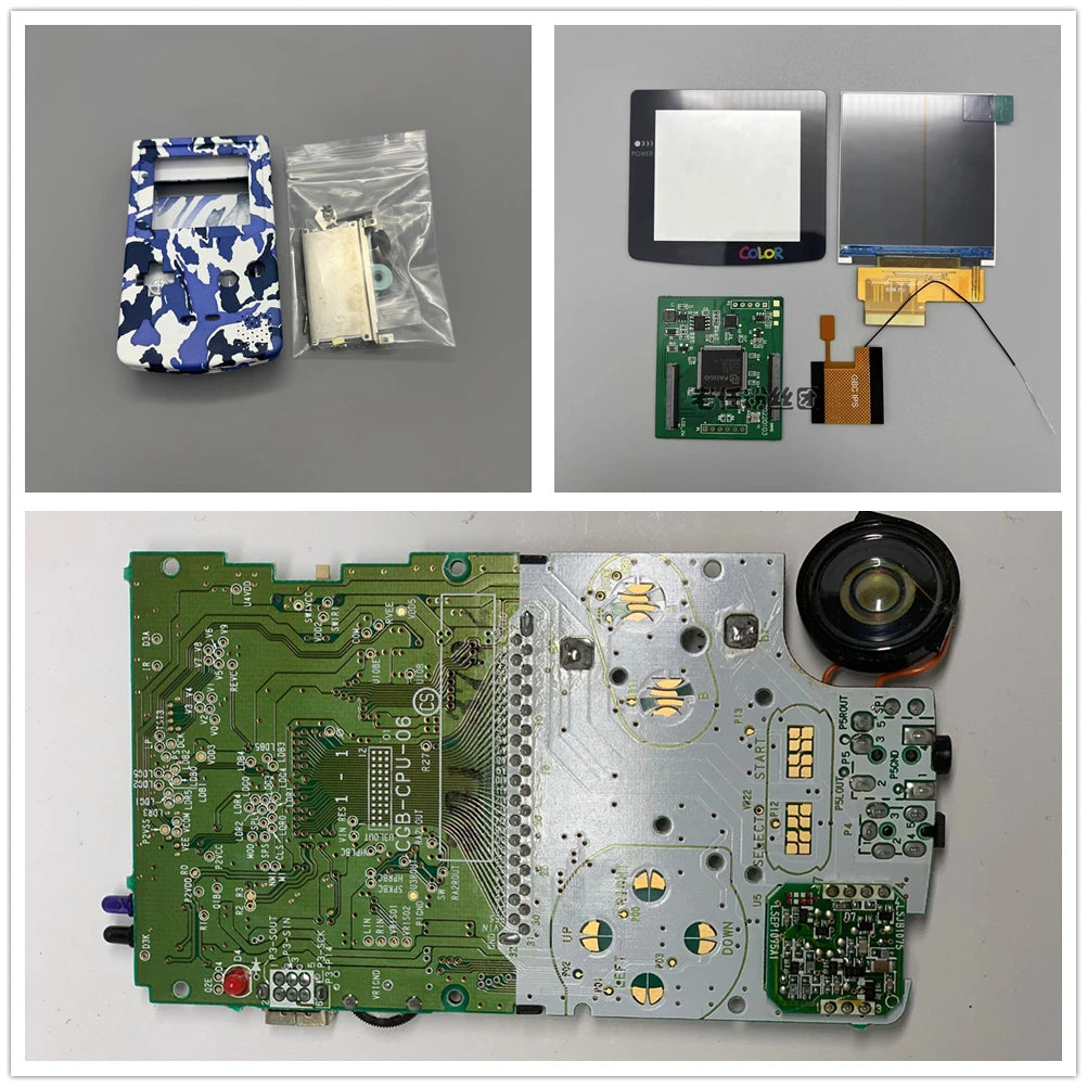 GBC New Casing and Original Motherboard 2.6 Inch LCD Display Screen for GAMEBOY COLOR GBC IPS LCD Retro Handheld Game Console