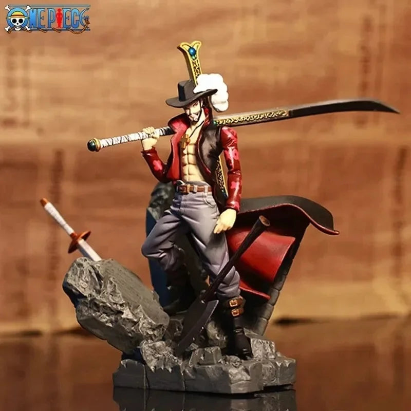 15CM Anime Figures Eagle eye Dracule Mihawk Figure Top War PVC Action Figure Model Toys Ornaments Doll Fans Gifts