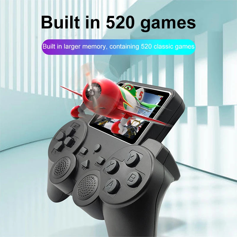 Portable  Built in 520 games 2.4-inch  retro handheld Game Player for S10 video game console to game AV output video player