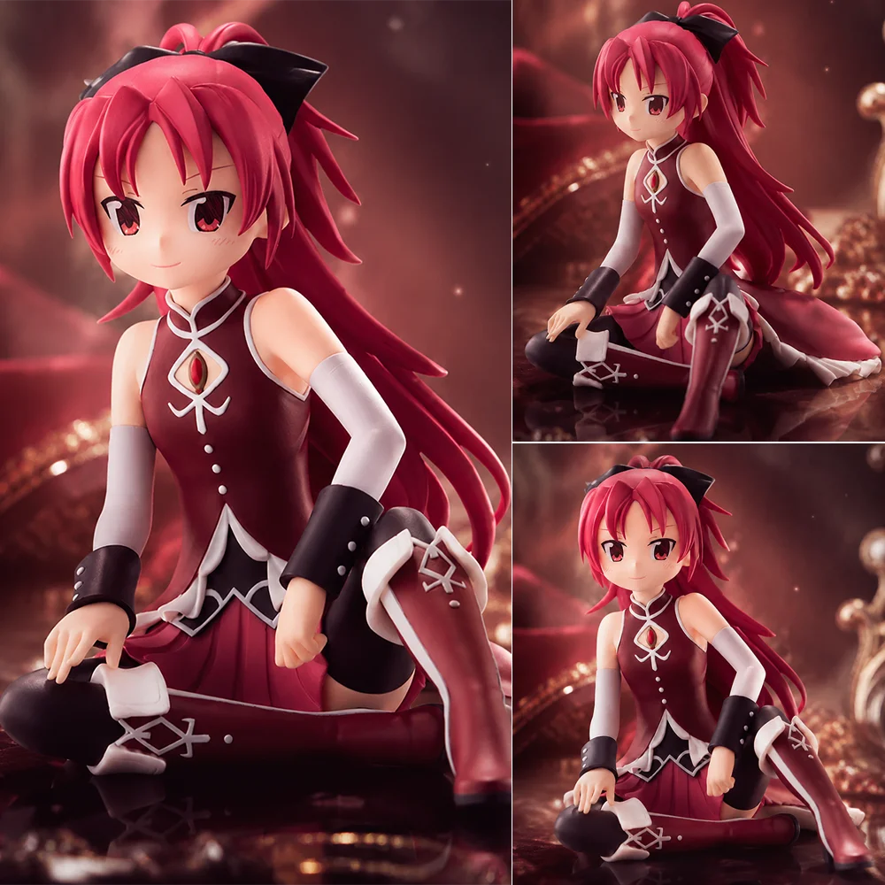 1pc 15cm/5.91in Anime Red Hair Girl Figure Sitting Pose PVC Statue Collectible Model Desktop Ornament Car Decoration Toys Gifts.