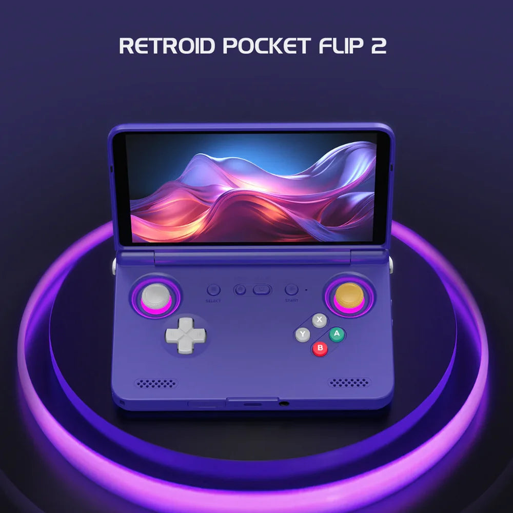 Retroid Pocket Flip 2 Handheld Game Console 5.5Inch AMOLED Screen SD865 RP Flip2 8GB 128GB Android System 5000mAh Wifi6