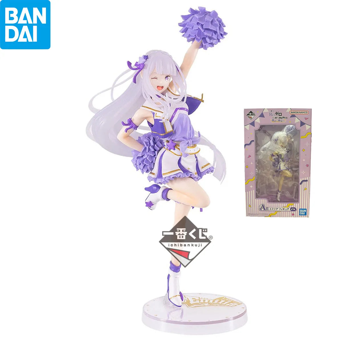 100 % auf Lager Original Bandai Spirits Ichiban Kuji Re:Zero Kara Hajimeru Isekai Seikatsu Emilia Action Figure Collection Series