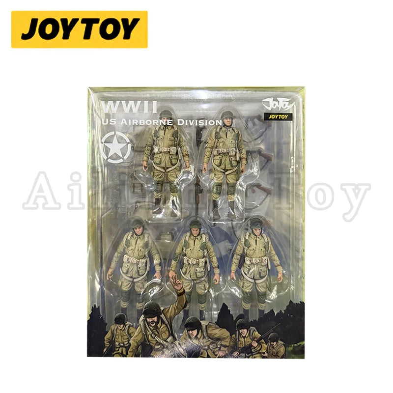 JOYTOY 1/18 3.75 Action Figure WWII USMC/Airborne Division Anime Collection Military Model For Gift