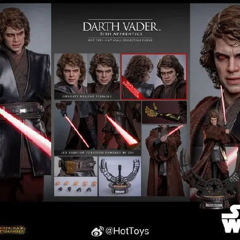 1/6 Hot Toys Enchanted Anakin DX47AE Action Figures Hottoys Ht Skywalker Sith Apprentice Star Wars DX47AE Transplant Toys Gift