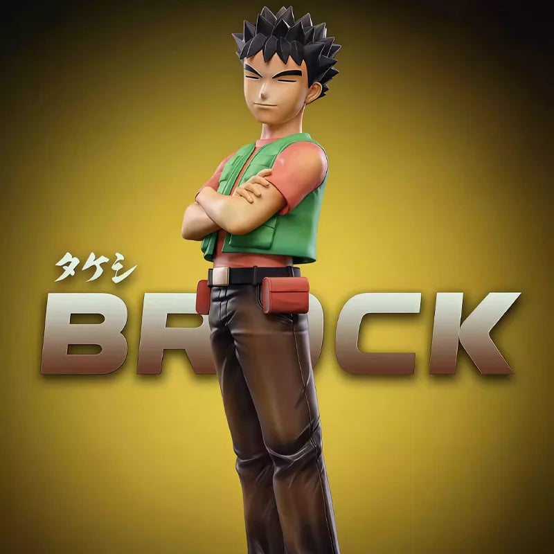 Ash Misty Brock Ash&amp;Misty&amp; Brock Offizielles Statuenset, limitierte Auflage, Anime-Figur, Sammlermodell, Geschenk für Fans