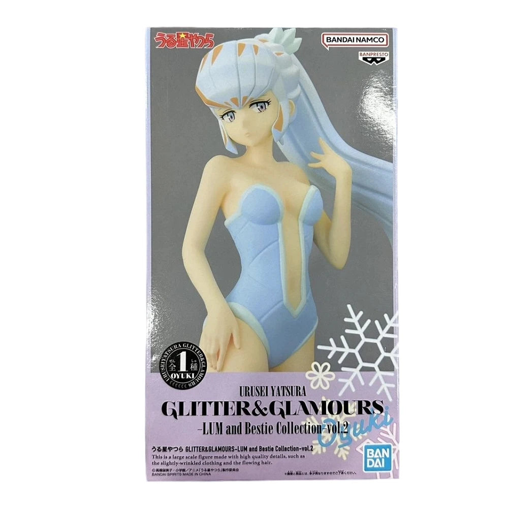 Original Bandai SHF Urusei Yatsura GLITTER&GLAMOURS LUM and Bestie Collection -Ran&Oyuki- Anime Action Figures Birthday Gift