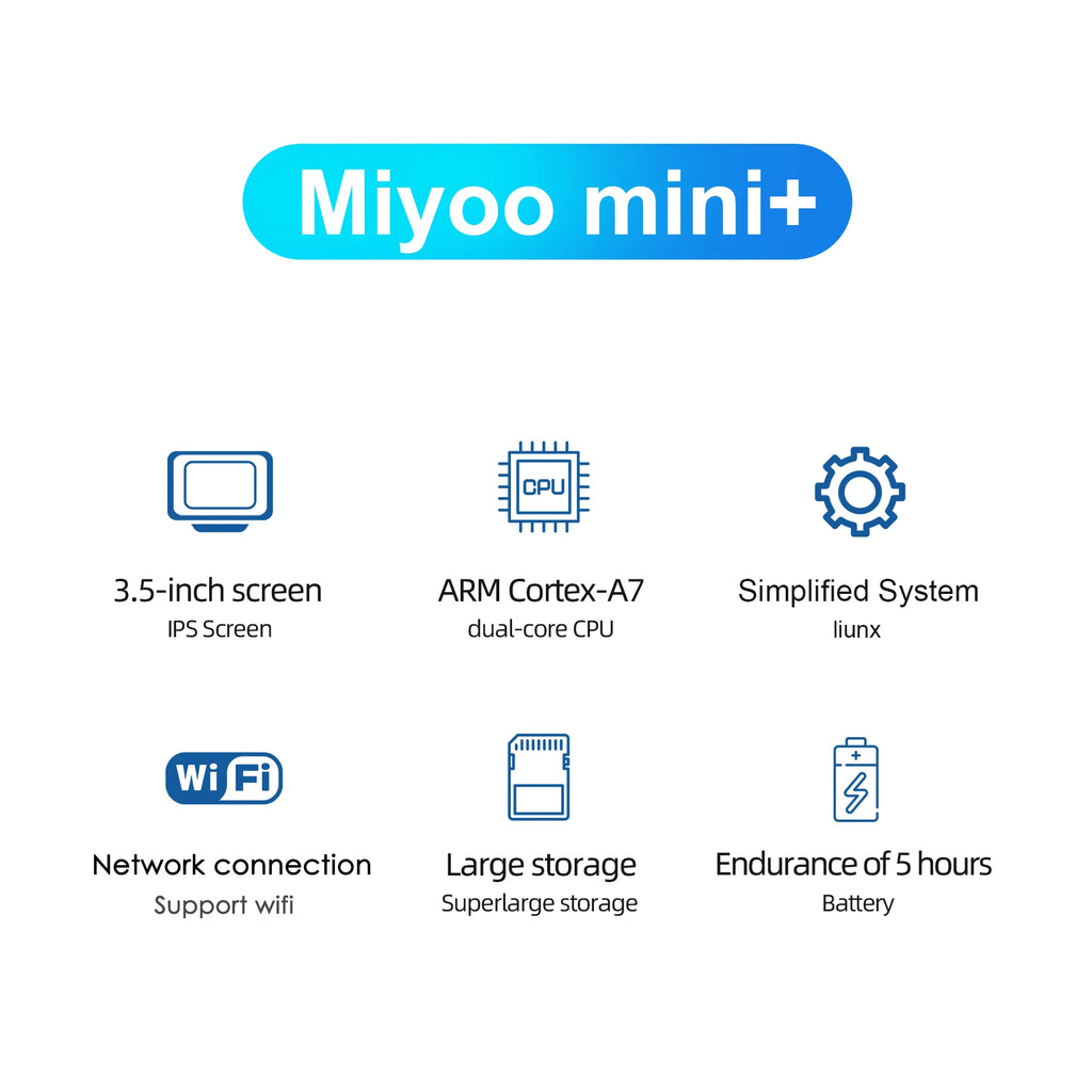 MIYOO Mini Plus Portable Retro Handheld Game Console V2 Mini+ IPS Screen