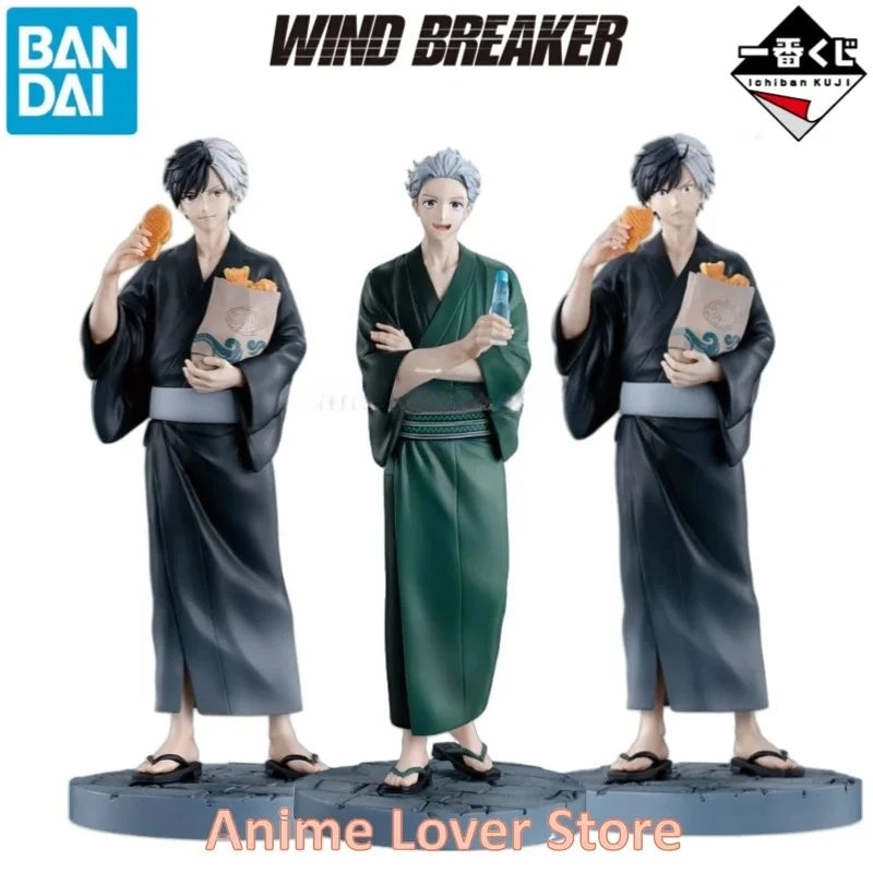 In Stock Original Bandai Ichiban Kuji WIND BREAKER Sakura Haruka Umemiya Ichika Collectible Model Decoration