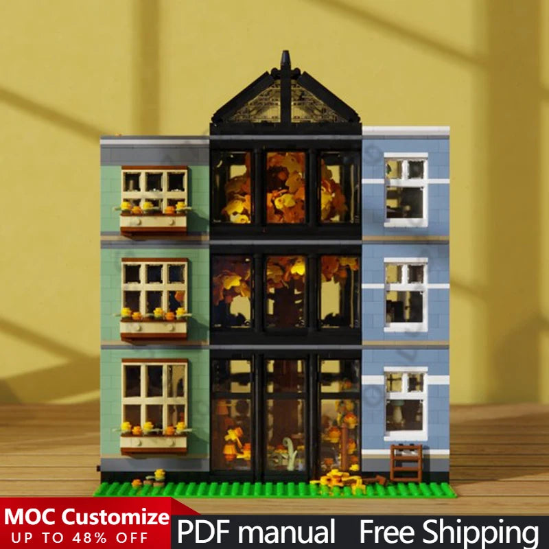 3762 PCS Building Brick Autumn Arboretum MOC Customize Modular Building Block Educational Popular Design DIY Holiday Toy Gifts