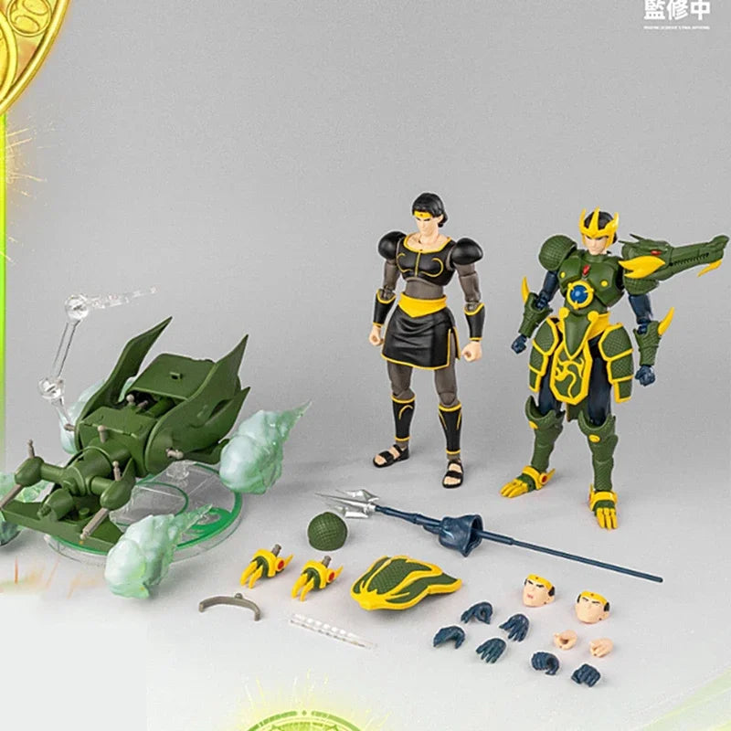 Yolopark AMK PRO X Series Tenkuu Senki Shurato The King Ryu Ryoma Shakti Armor Dragon Naga Metal Armor With Object Action Figure