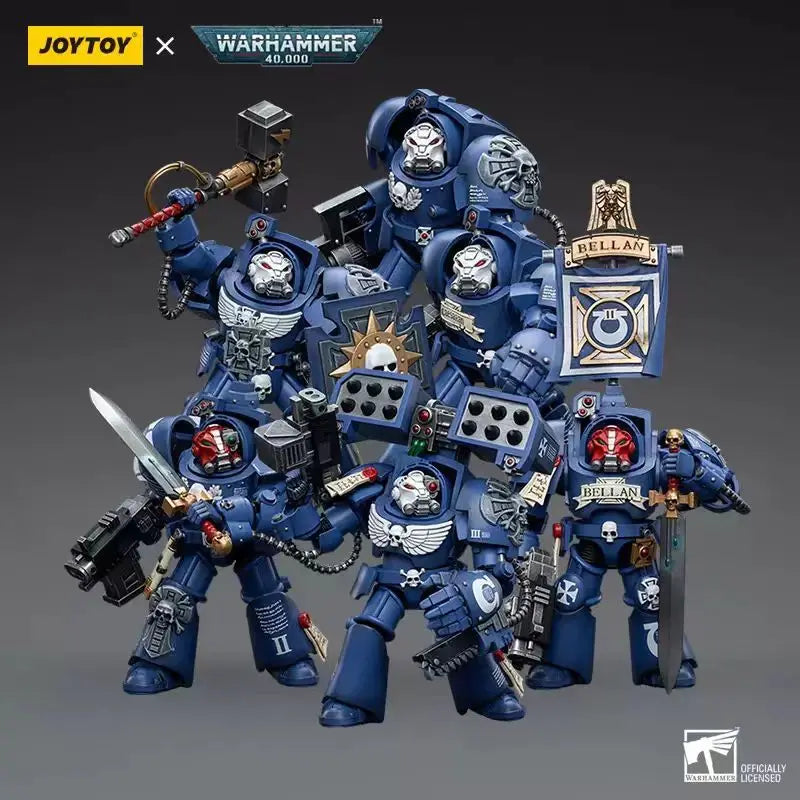 JOYTOY Warhammer 40K Ultramarines Terminators 6pcs Model Toy Gifts 1/18 Action Figure