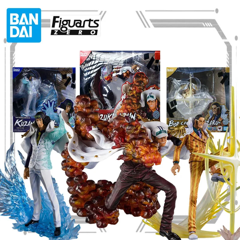 Bandai Original Modellbausatz Figuarts Zero Sakazuki Akainu &amp; Borsalino Kizaru – Anime-Actionfiguren-Modellspielzeug – Geschenkidee für Jungen