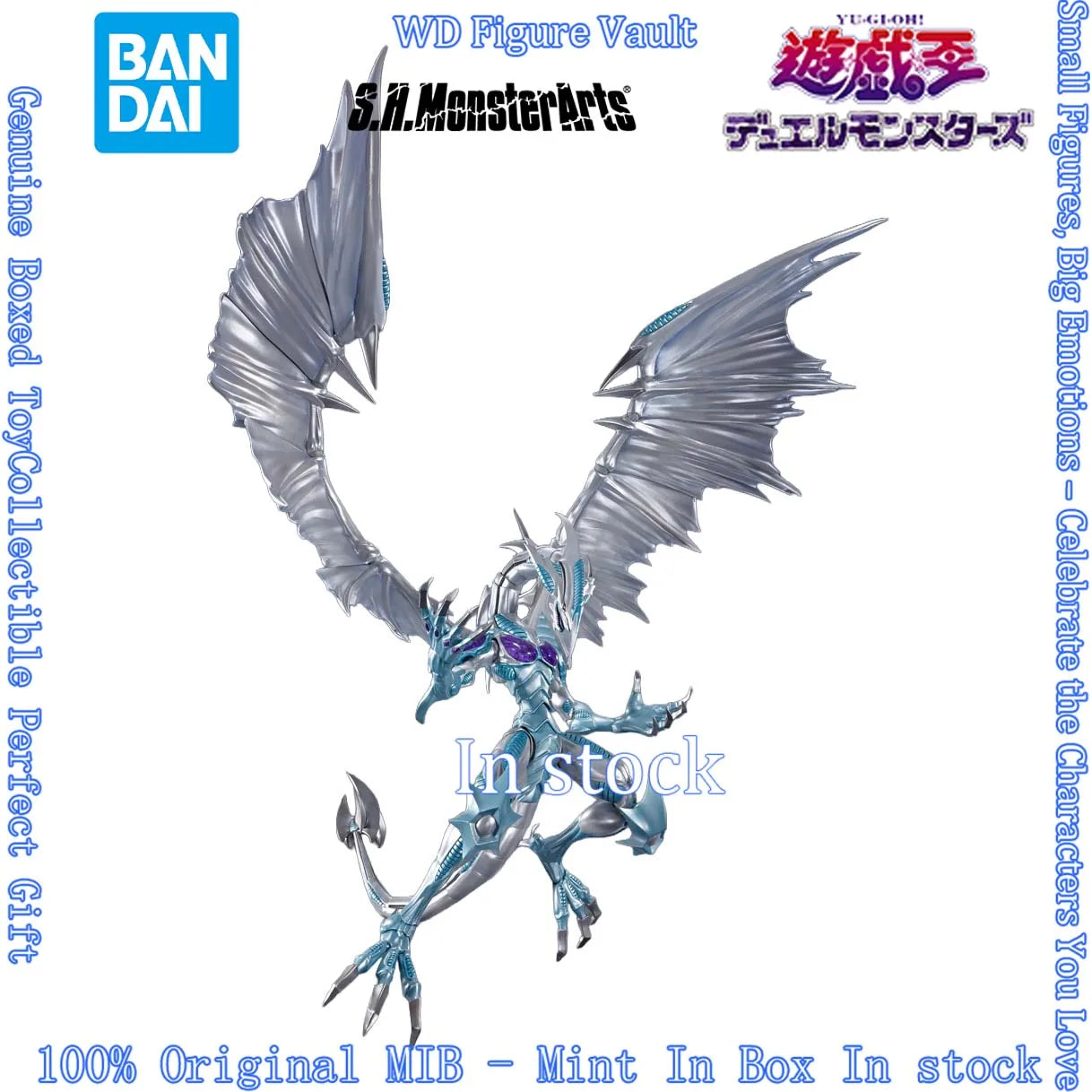 In stock Bandai S.H.MonsterArts Stardust Dragon (Yu-Gi-Oh 5D s) Figures Anime Model Genuine Boxed Toy Gift
