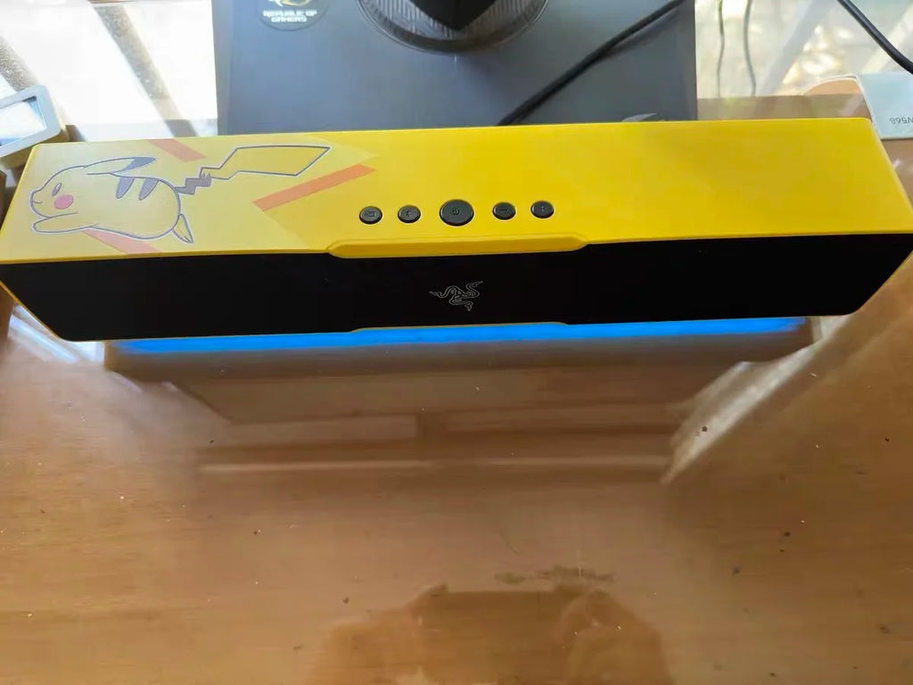 Razer Pokemon Pikachu Bluetooth Speaker Rgb Light Effect Desktop Computer Audio With Heavy Bass Stereo Usb For Pc Phone Mobile