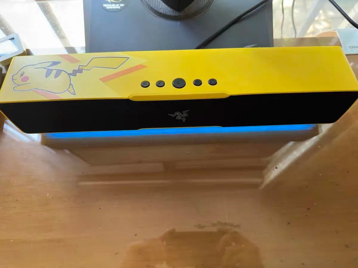 Razer Pokemon Pikachu Bluetooth Speaker Rgb Light Effect Desktop Computer Audio With Heavy Bass Stereo Usb For Pc Phone Mobile