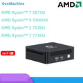 GenMachine Mini PC Ryzen 5875U 5900HX 7530U 7730U AMD GPU Win11 DDR4 RAM WiFi6 Desktops Computer mini pc diy gaming computer