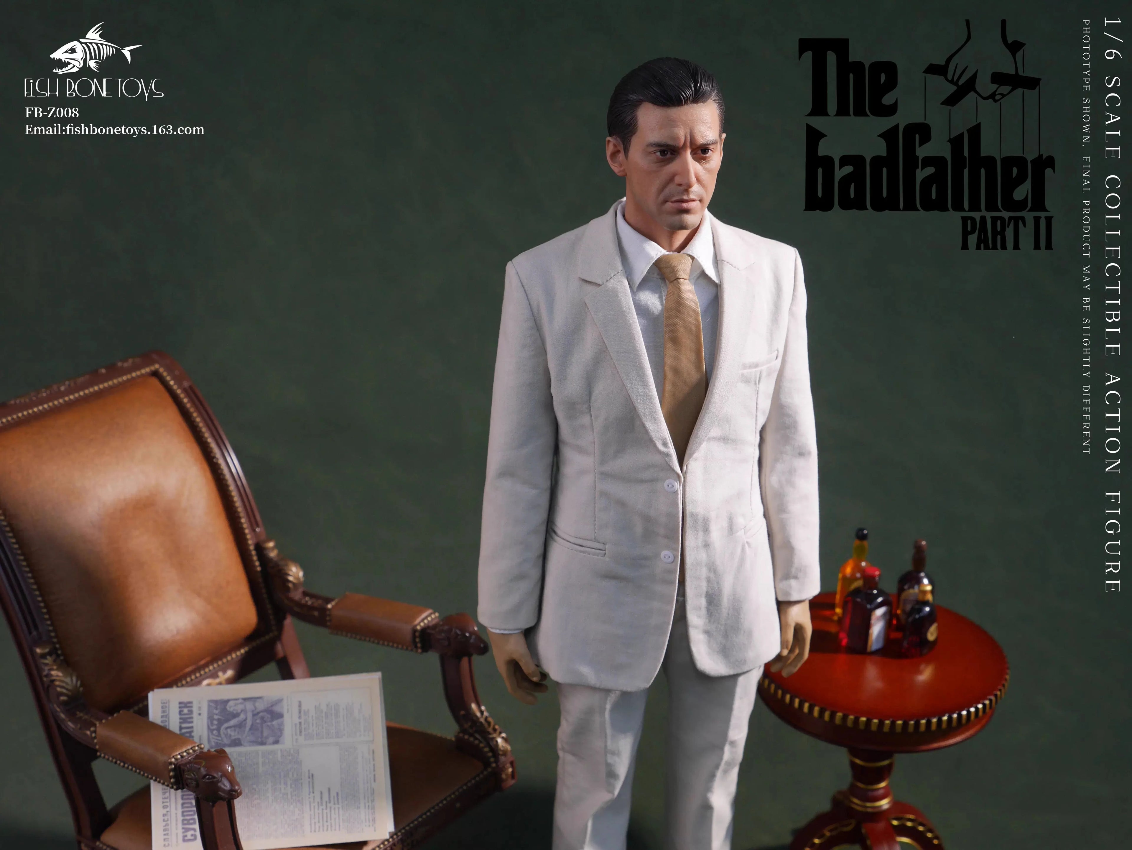 FISH BONETOYS 1/6 FB-Z008 Young Al Pacino Actor Action Figure 12inches Flexible Collection Doll