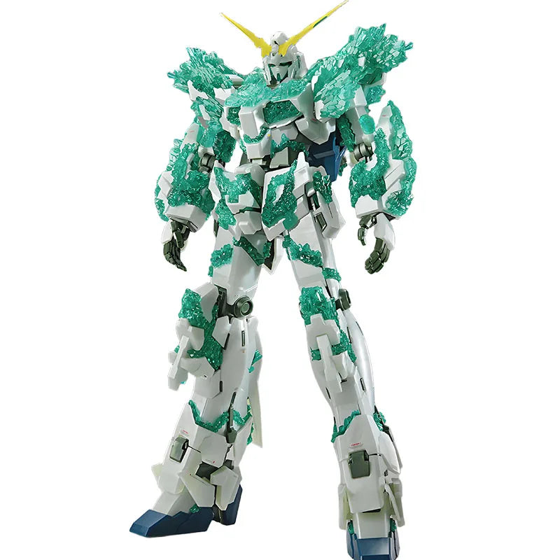 Bandai Original MODEL KIT GUNDAM MG THE GUNDAM BASE LIMITED UNICORN GUNDAM [LUMINOUS CRYSTAL BODY] 1/100 Anime Assembly Toys