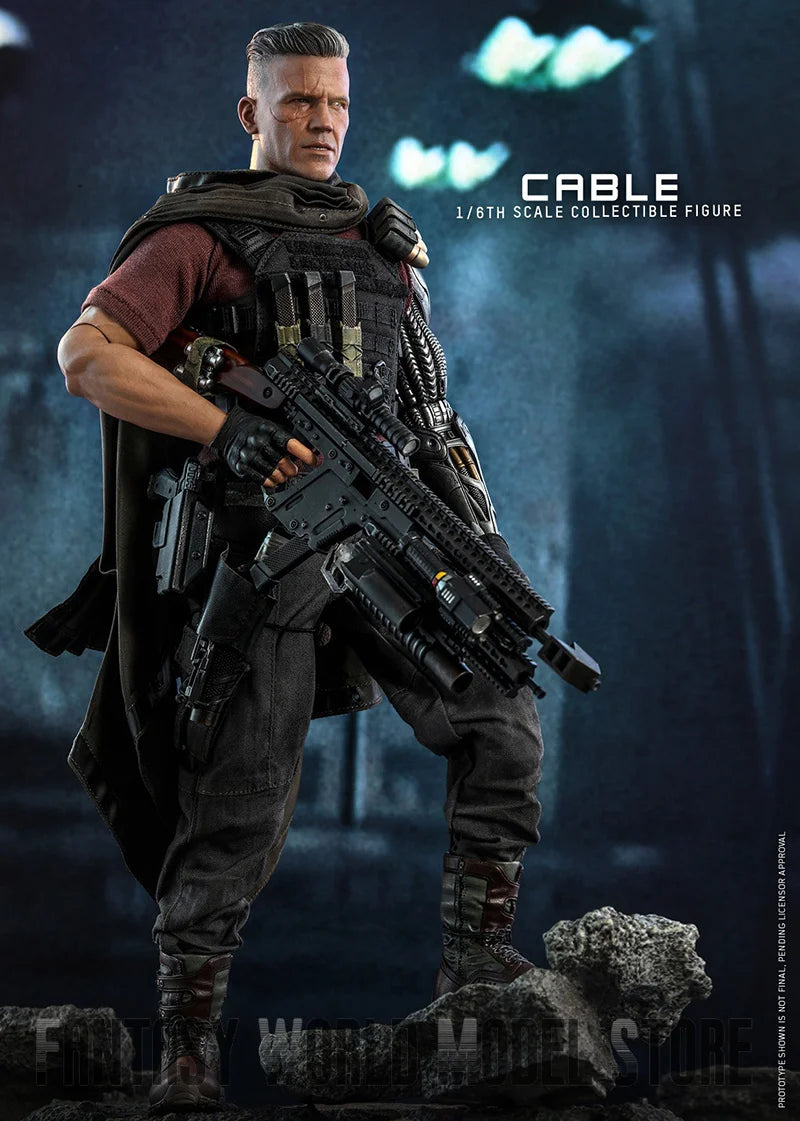 In Stock Hot Toys MMS583 1/6 Scale Male Soldier Josh James Brolin Cable Nathan 12'' Full Set Collectible Action Figure Model