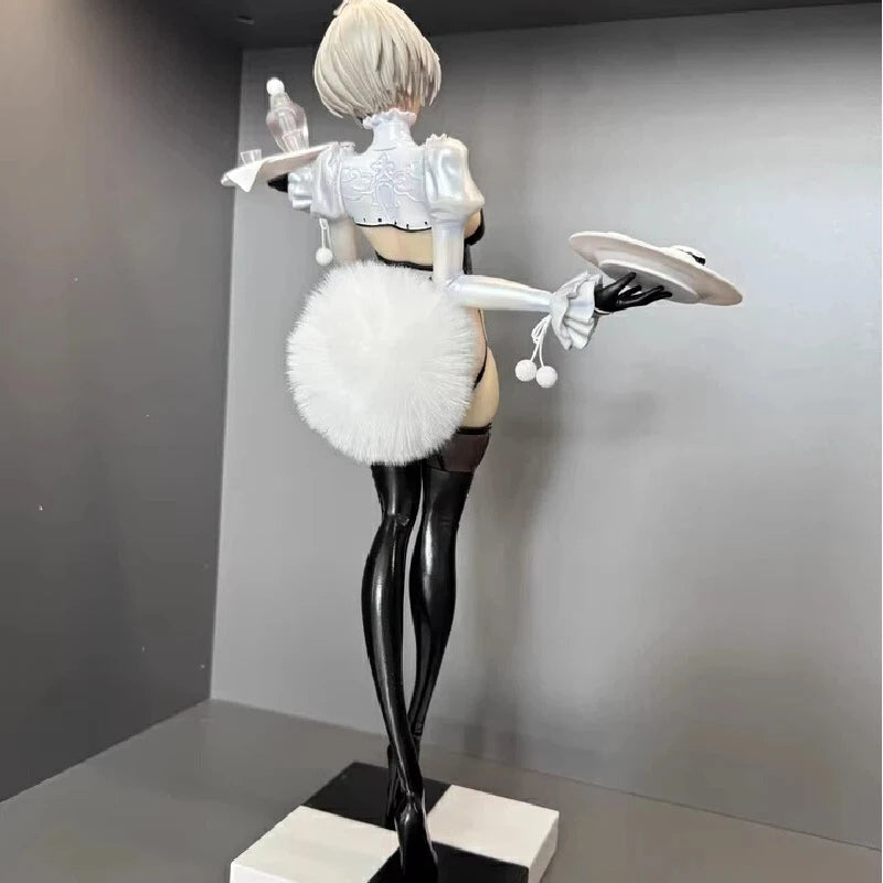 Baiyang Animation Nier Automata 2B Bunny Girl Figure Pvc Collectible Model Desktop Decor For Adult Anime Collection Fans